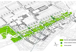 Recomposition de la rue Notre-Dame-de-Lorette de la Cité 4 à Lens (62)